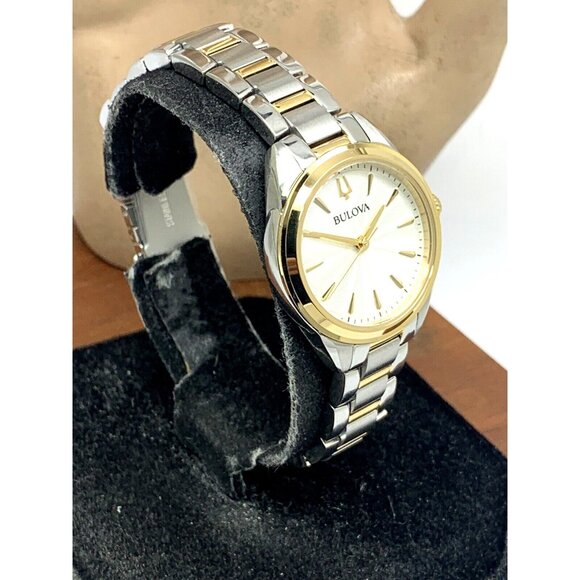 Bulova Women's Watch 98L277 Quartz Silver Dial Two Tone Stainless Steel - Picture 2 of 12